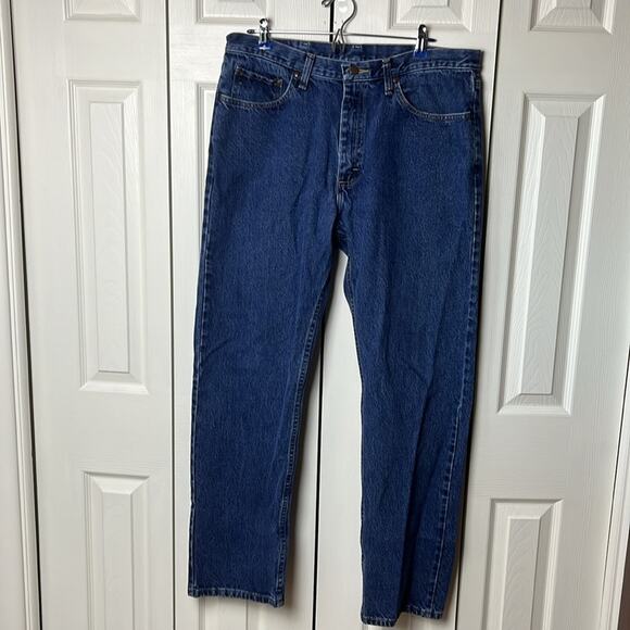 Wrangler Regular Fit Jeans Dark Blue 36 - Picture 1 of 8